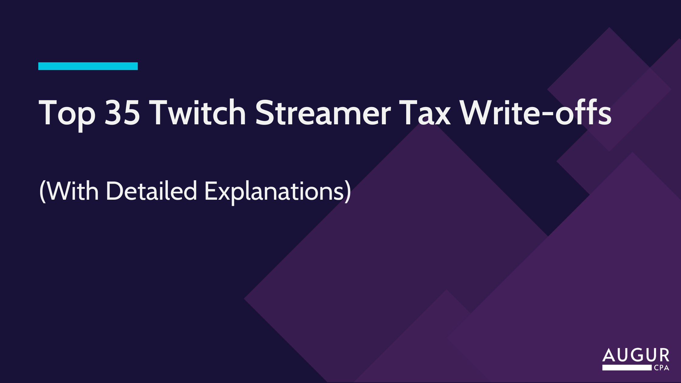 Twitch Streamer Tax Deductions: Why Official Sources Are Silent